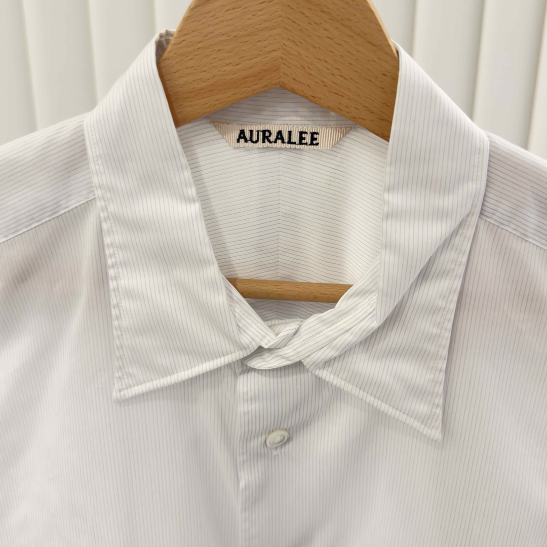 AURALEE(オーラリー)のAURALEE FINX SILK STRIPE SHIRTS オーラリー メンズのトップス(シャツ)の商品写真