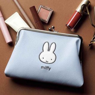 ミッフィー(miffy)の◆miffy レザー調がま口ポーチ SPRiNG 付録(ポーチ)