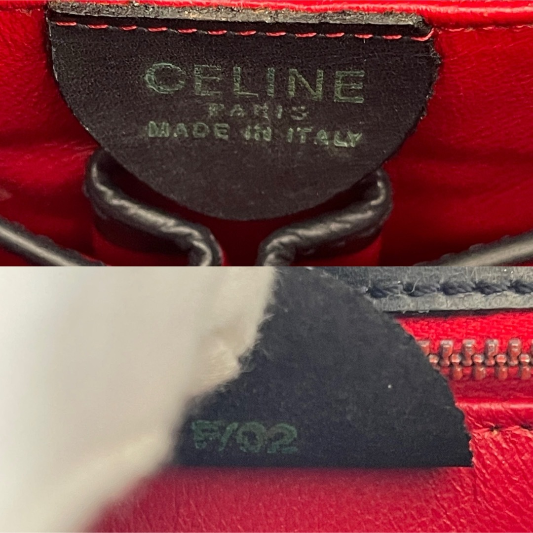 celine(セリーヌ)のCELINE セリーヌ　ヴィンテージ ショルダーバッグ　レザー　ネイビー レディースのバッグ(ショルダーバッグ)の商品写真