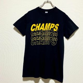 ギルタン(GILDAN)のアメリカ古着　CHAMPS　半袖　Tシャツ　ロゴプリント　クルーネック　J994(Tシャツ/カットソー(半袖/袖なし))