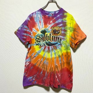 ミュージックティー(MUSIC TEE)のアメリカ古着　sublime サブライム　バンT　半袖Ｔシャツ　バンド　タイダイ(Tシャツ/カットソー(半袖/袖なし))