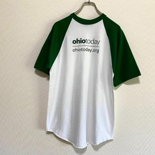 オーガスタ(AUGUSTA)のアメリカ古着　オハイオ州　半袖　Tシャツ　ohio 地名　ラグラン　メキシコ製(Tシャツ/カットソー(半袖/袖なし))