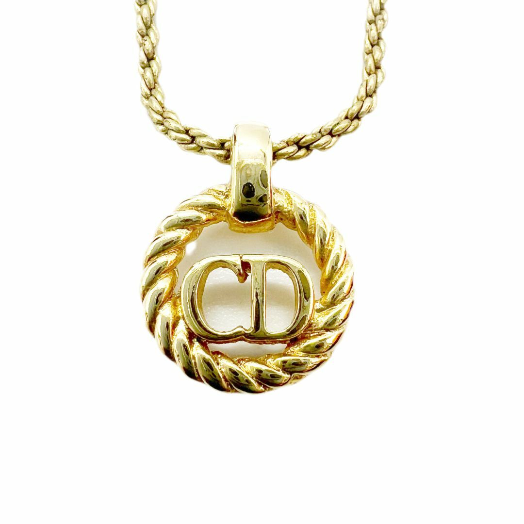 Christian Dior CDロゴ ネックレス GP ゴールド メッキ Christian Dior CDロゴ ネックレス GP ゴールド メッキ