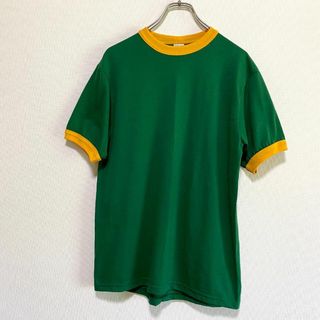 オーガスタ(AUGUSTA)のアメリカ古着　リンガー　半袖　Tシャツ　無地　ヴィンテージ　00s メキシコ製(Tシャツ/カットソー(半袖/袖なし))