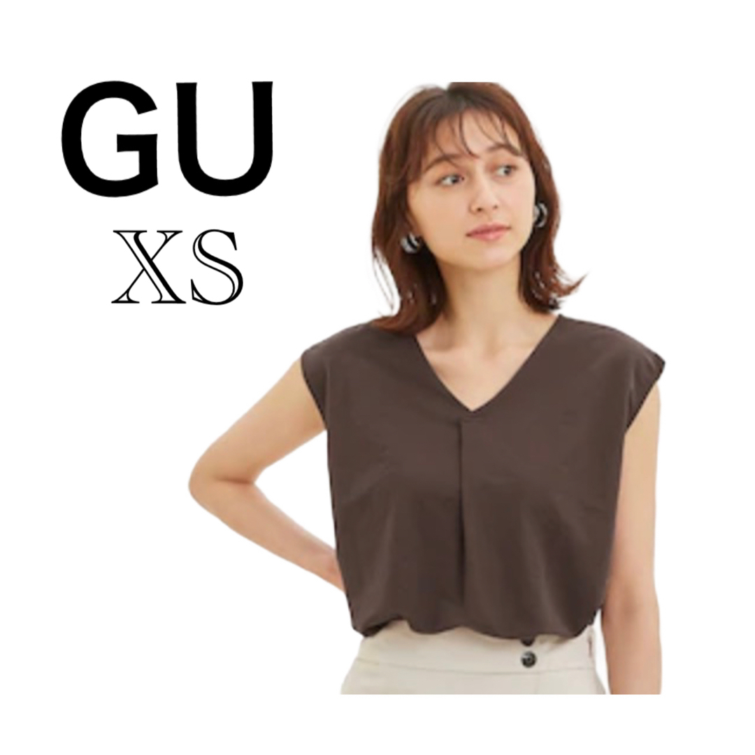 GU(ジーユー)の【オンライン限定XSサイズ】GU  フィブリル2WAYTシャツ　ジーユー レディースのトップス(カットソー(半袖/袖なし))の商品写真