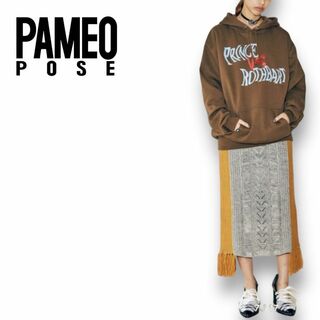 パメオポーズ(PAMEO POSE)のE111 PAMEO POSE パメオポーズ Odile Knit Skirt(ひざ丈スカート)