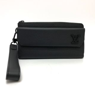 ルイヴィトン(LOUIS VUITTON)のルイヴィトン LOUIS VUITTON ジッピー ウォレット M69831 アエログラム 長財布 グレインカーフレザー ブラック 美品(長財布)