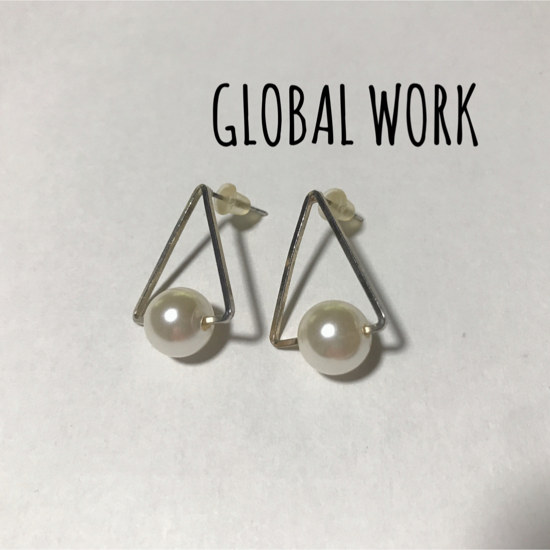 GLOBAL WORK(グローバルワーク)のGLOBALWORK/グローバルワーク☻サンカクパールピアス レディースのアクセサリー(ピアス)の商品写真