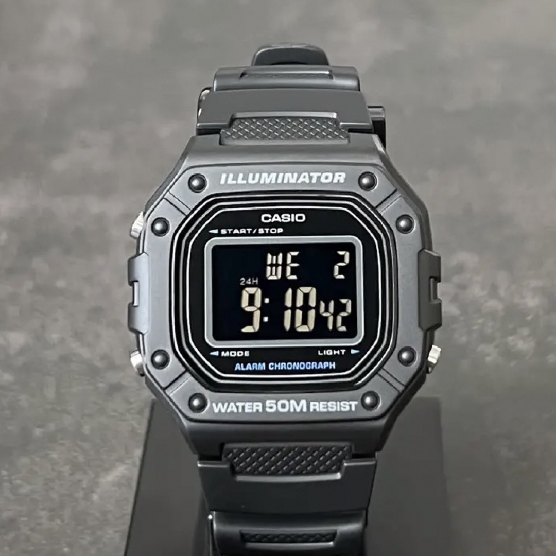 CASIO(カシオ)のカシオ デジタル腕時計　新品　ブラック液晶　海外モデル　キャンプ　アウトドア メンズの時計(腕時計(デジタル))の商品写真