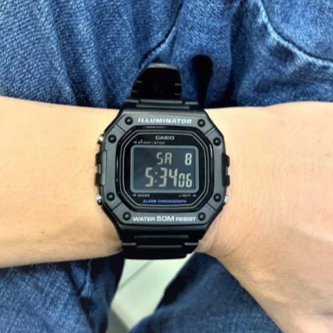 CASIO(カシオ)のカシオ デジタル腕時計　新品　ブラック液晶　海外モデル　キャンプ　アウトドア メンズの時計(腕時計(デジタル))の商品写真