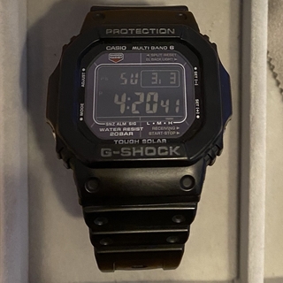 ジーショック(G-SHOCK)のCASIO G-SHOCK 電波ソーラー オールブラック　オメガスピードマスター(腕時計(デジタル))