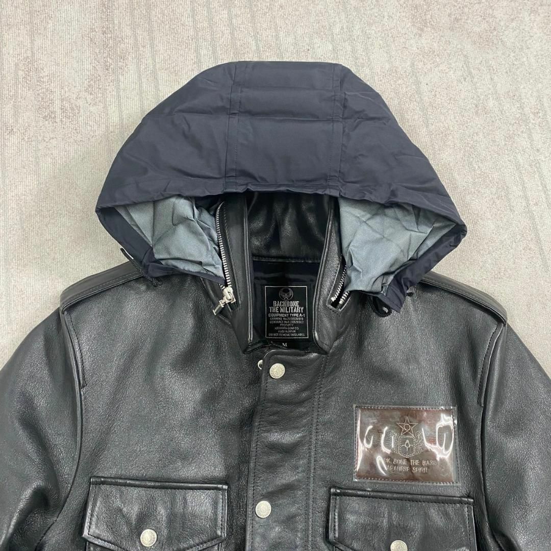 BACKBONE(バックボーン)の美品 BACKBONE THE MILITARY M-65 JKT メンズのジャケット/アウター(レザージャケット)の商品写真