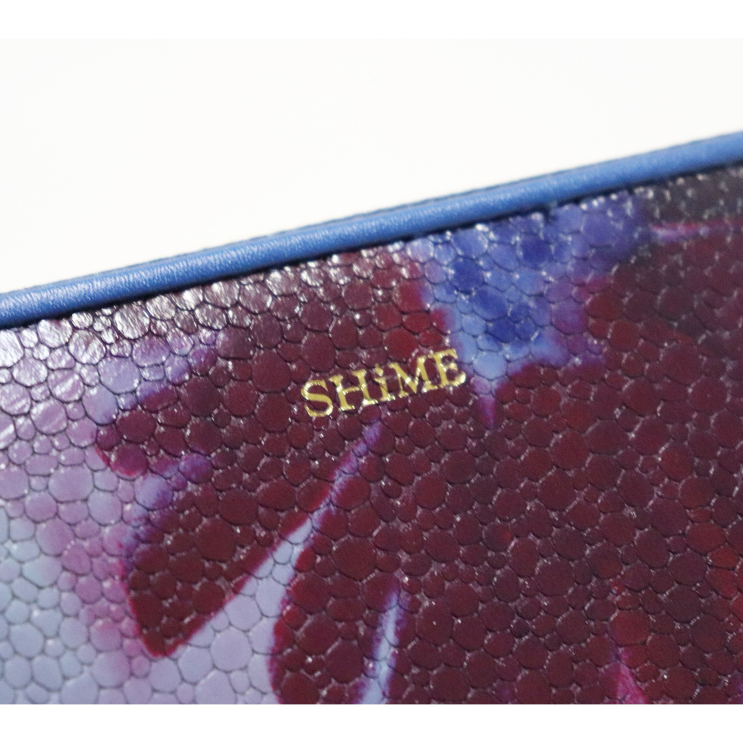 SHIME(シィメ)の《SHiME》新品 大きな花柄 ポケット多数 レザーラウンドファスナー式長財布 レディースのファッション小物(財布)の商品写真