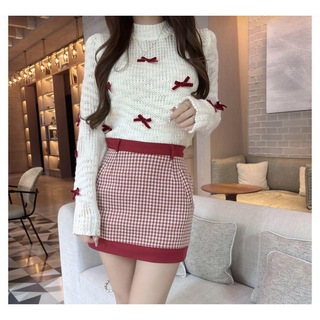Darich - 完売品♡セットアップred velvet ribbon knit  ルミニョン