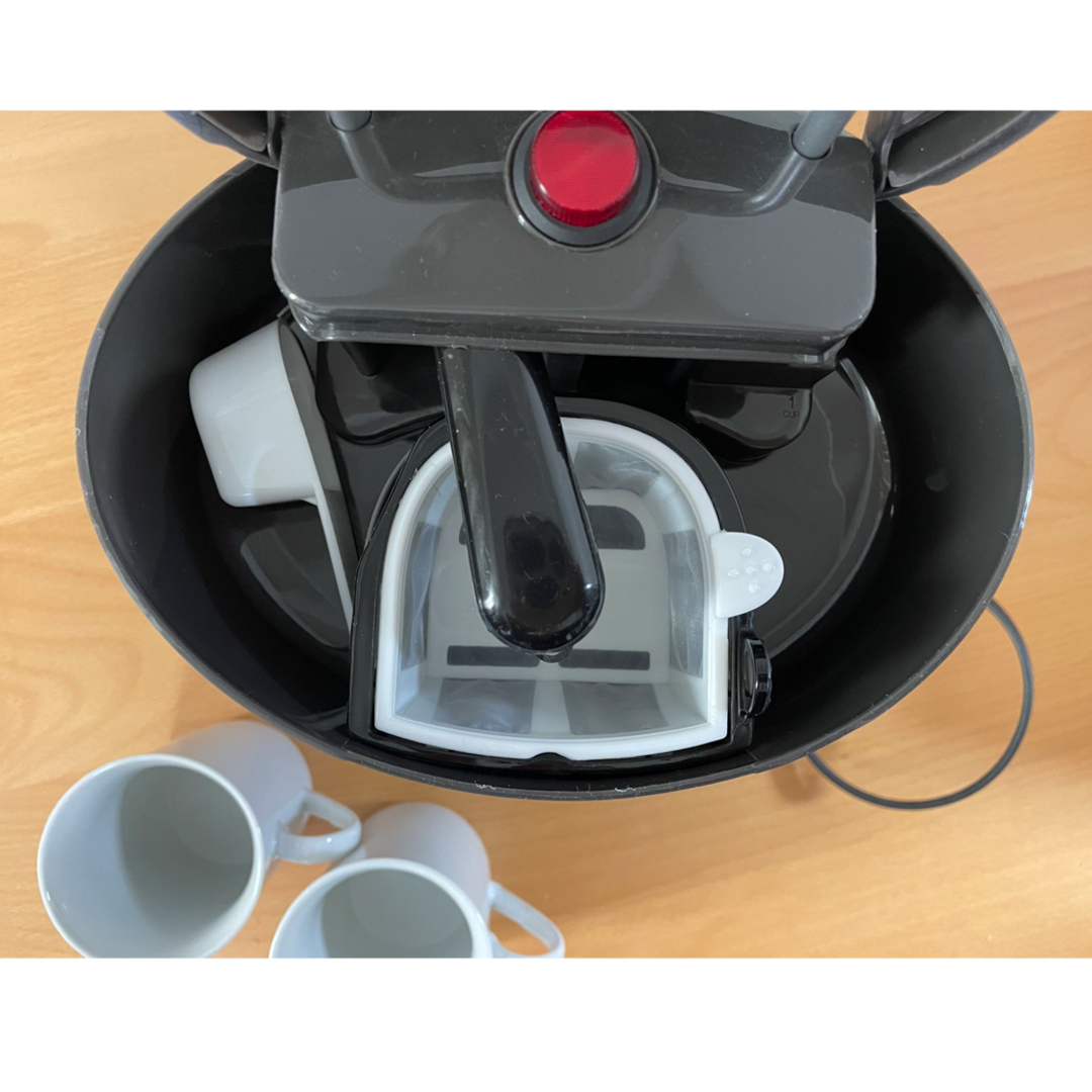 【新品】メリート ２カップコーヒーメーカー ブラック MM‐8762 スマホ/家電/カメラの調理家電(コーヒーメーカー)の商品写真