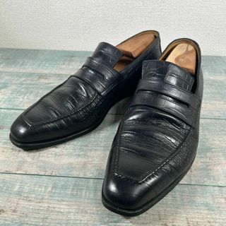BERLUTI - 美品 希少 Berluti アンディ クロコダイル 型押し 8 1 BERLUTI - 美品 希少 Berluti アンディ クロコダイル 型押し 8 1
