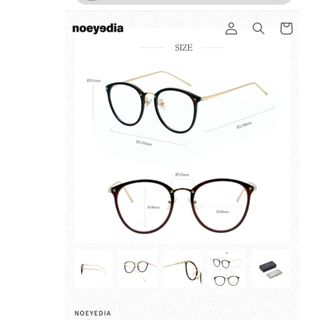 ノーアイディア(no eyedia)のノーアイディア　メガネ　眼鏡　レディース　女性　BEAMS　丸眼鏡　オシャレ　(サングラス/メガネ)