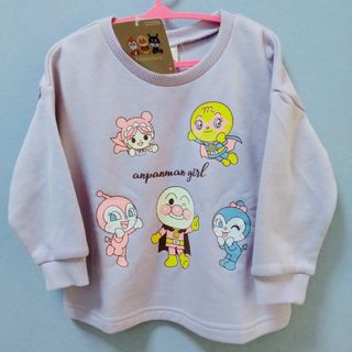 アンパンマン(アンパンマン)の新品　95 長袖　アンパンマン　トレーナー　ロンT Tシャツ　男の子　女の子(Tシャツ/カットソー)