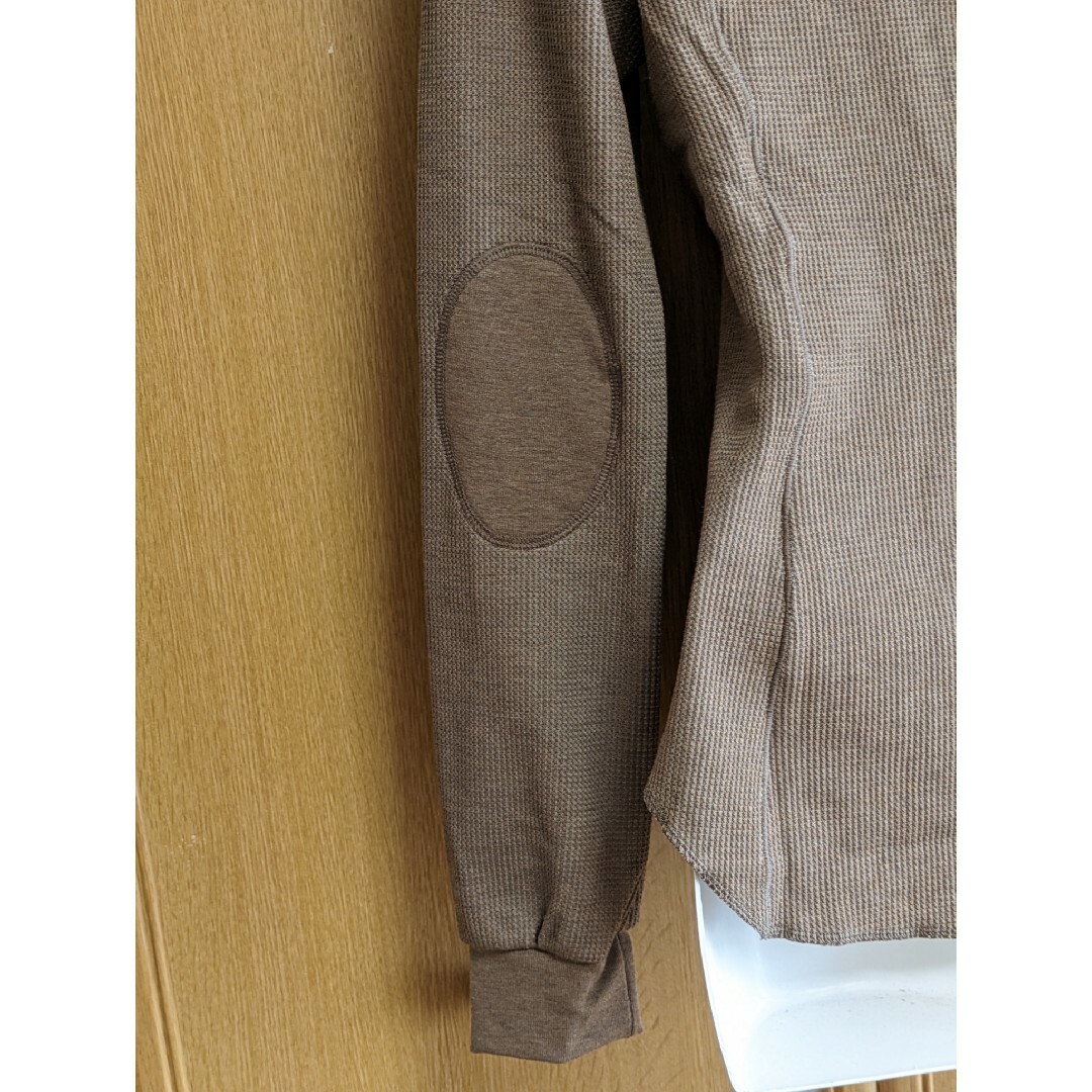 UNIQLO(ユニクロ)のヒートテック　ウールブレンドワッフルスクエアネック　Ｍ レディースのトップス(Tシャツ(長袖/七分))の商品写真