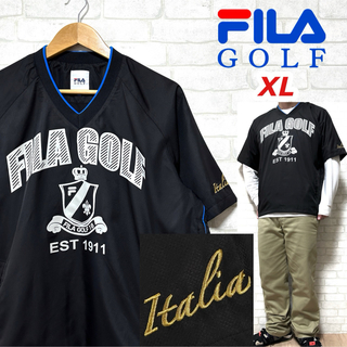 フィラ(FILA)のFILA GOLF フィラゴルフ ウィンドブレーカー 半袖 ドローコード 刺繍(ウエア)