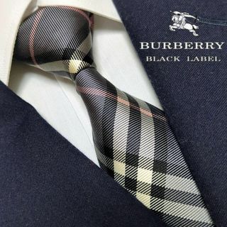 バーバリーブラックレーベル(BURBERRY BLACK LABEL)のバーバリーブラックレーベル ネクタイ ノバチェック ハイブランド 高級シルク(ネクタイ)