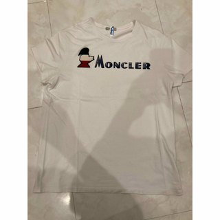 モンクレール(MONCLER)のサイズL】モンクレール   MONCLER 半袖Tシャツ　ホワイト　白(Tシャツ/カットソー(半袖/袖なし))