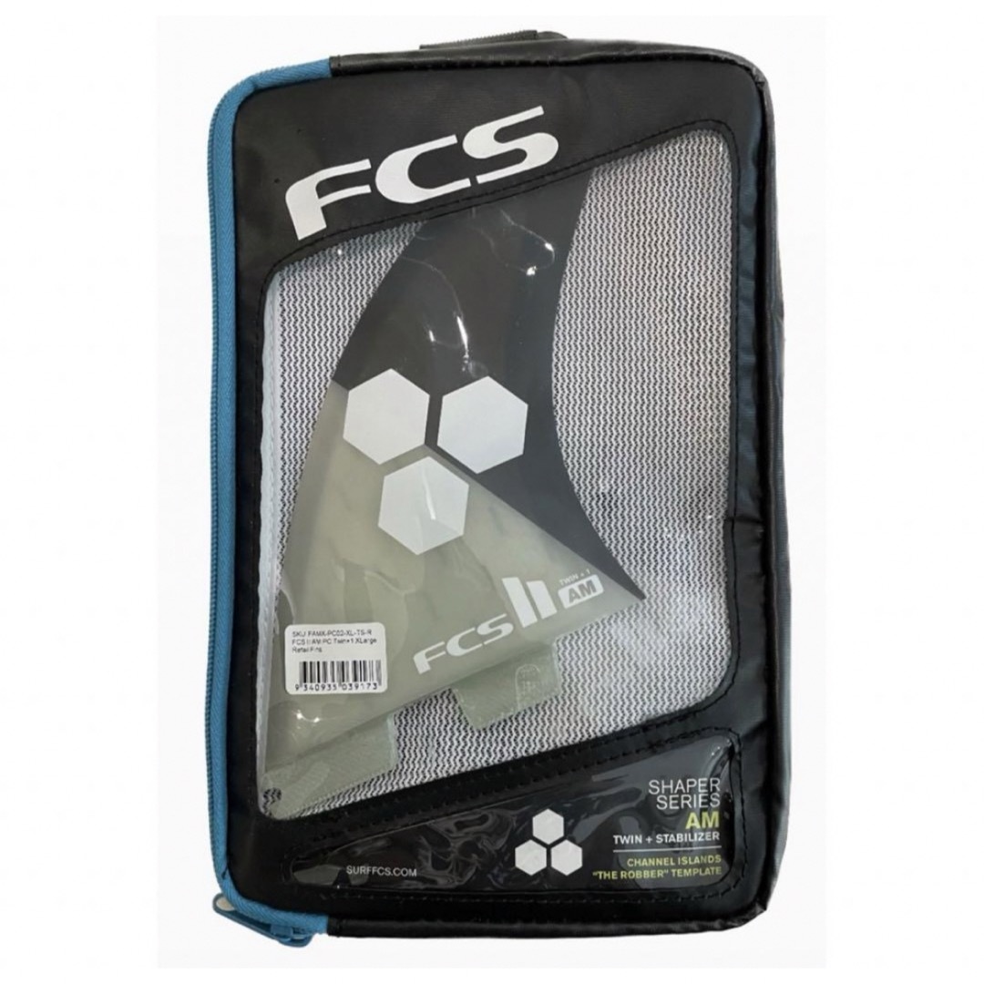 FCS(エフシーエス)のFCS2フィンAM PC TWIN+1 SET XL BLACK/WHITE新品 スポーツ/アウトドアのスポーツ/アウトドア その他(サーフィン)の商品写真