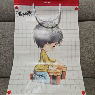 昭和レトロ　MOPPETS　モペット　モペッツ　紙袋　ファンシー　LOTTE(ノベルティグッズ)