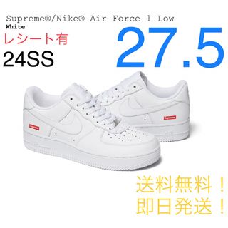 シュプリーム(Supreme)の【新品】SUPREME NIKE AIR FORCE 1 LOW 27.5㎝ 白(スニーカー)