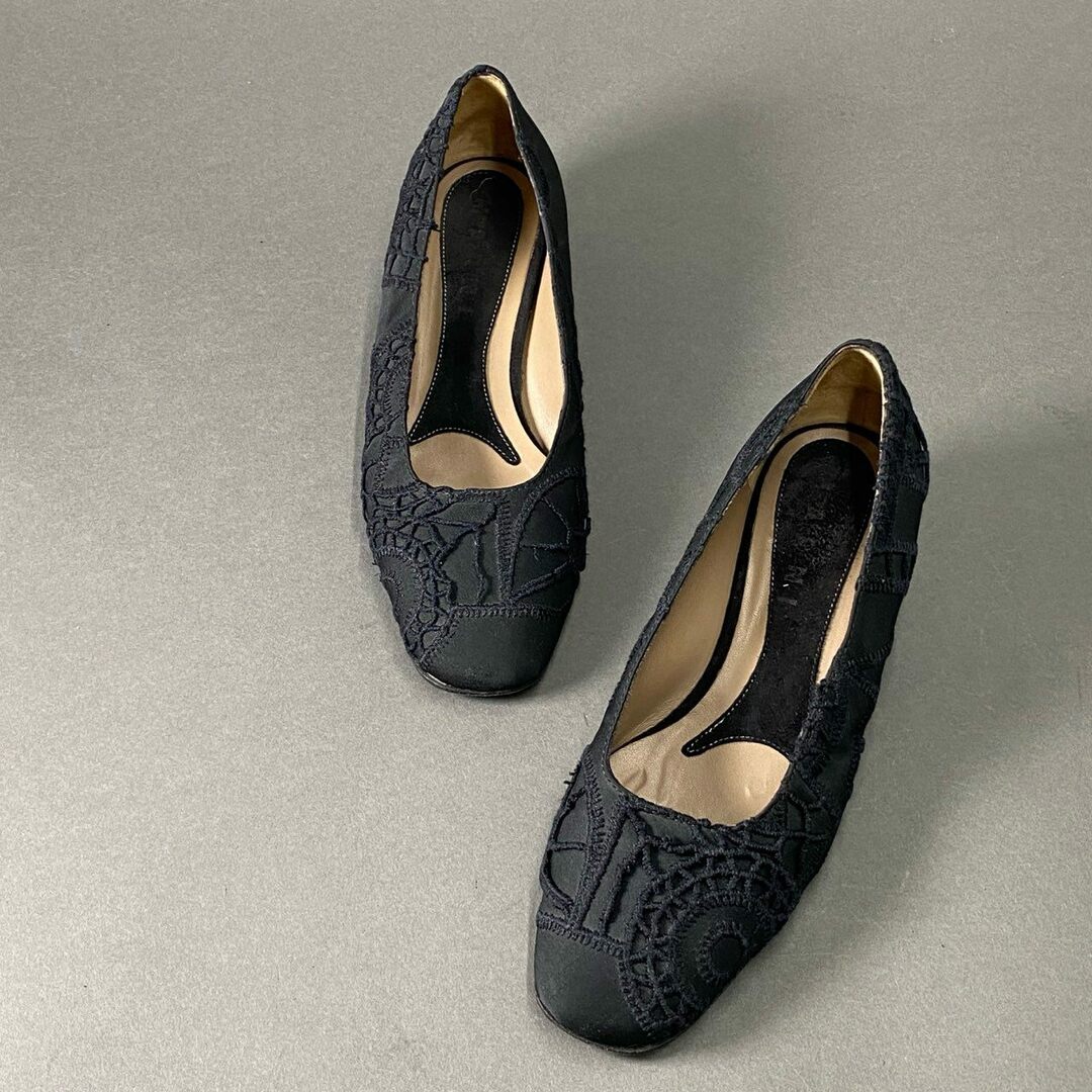 Marni(マルニ)の4c3 MARNI マルニ レース刺繍 パンプス 35 ブラック シューズ BLACK イタリア製 MADE IN ITALY SHOES レディースの靴/シューズ(ハイヒール/パンプス)の商品写真