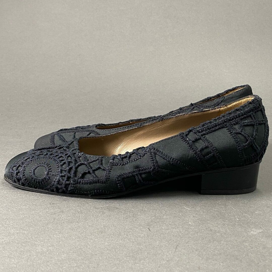 Marni(マルニ)の4c3 MARNI マルニ レース刺繍 パンプス 35 ブラック シューズ BLACK イタリア製 MADE IN ITALY SHOES レディースの靴/シューズ(ハイヒール/パンプス)の商品写真
