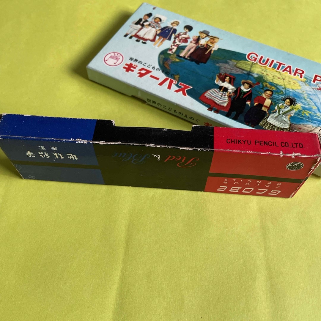 昭和レトロ 未使用 ギターパス 20色 クレパス/地球鉛筆 赤青 10 昭和レトロ 未使用 ギターパス 20色 クレパス/地球鉛筆 赤青 10