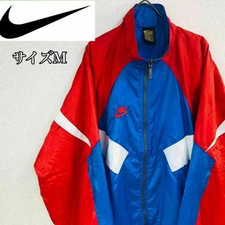 ナイキ(NIKE)の【美品】ナイキ ナイロンジャケット サイズM　PREMIEER ブルー ８０S(ナイロンジャケット)