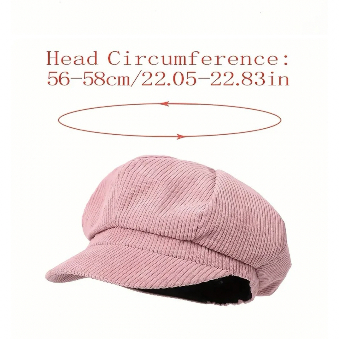 コーデュロイベレー帽 レディースの帽子(ハンチング/ベレー帽)の商品写真