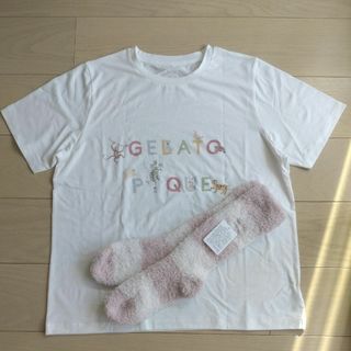 ジェラートピケ(gelato pique)のお値下中【未使用 新品】 gelato pique Tシャツ＆靴下(ルームウェア)