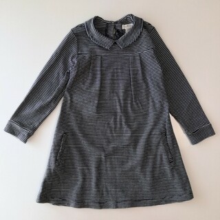 プチバトー(PETIT BATEAU)の中古 Olive Juice 襟つきワンピース 5Y オリーブジュース(ワンピース)