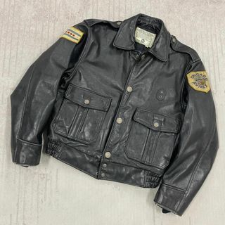 AVIREX - 美品 希少 80's 90's AVIREXレザー ポリスジャケット シカゴ警察