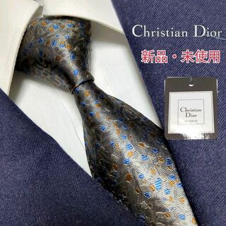 クリスチャンディオール(Christian Dior)の新品・未使用 クリスチャンディオール ネクタイ ジャガード 小紋 高級シルク(ネクタイ)