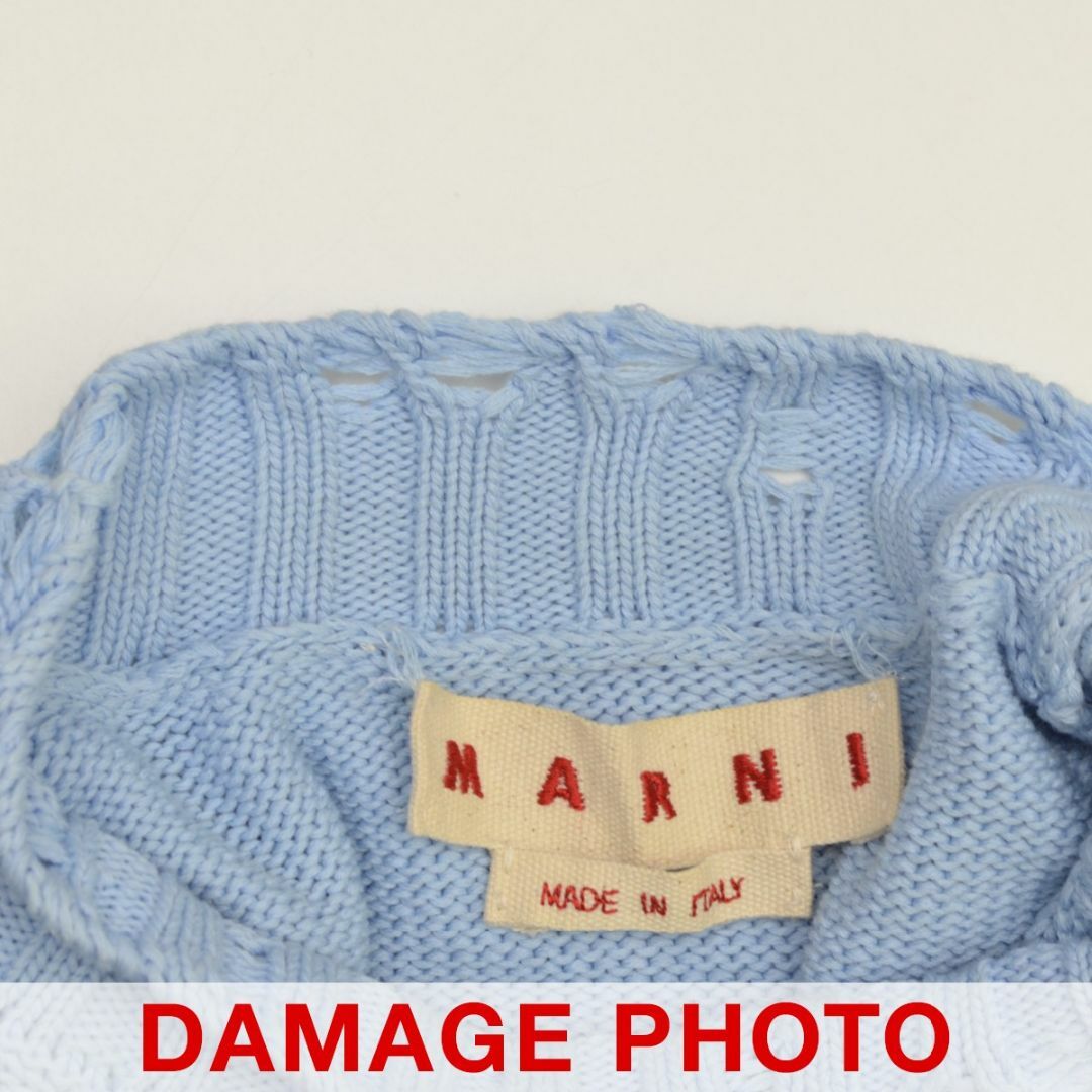 Marni(マルニ)の【MARNI】21AW ダメージ加工 コットンニット レディースのトップス(ニット/セーター)の商品写真