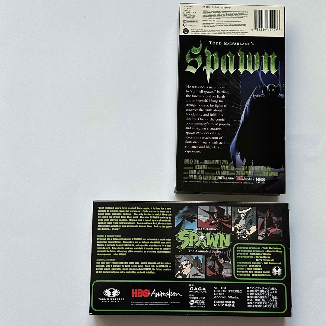 【未使用】SPAWN ビデオテープ　アメコミ　レア　コレクションアイテム　レトロ エンタメ/ホビーの漫画(アメコミ/海外作品)の商品写真