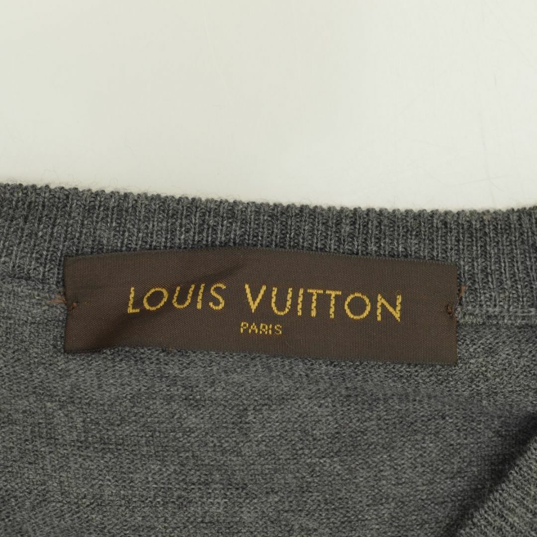 LOUIS VUITTON(ルイヴィトン)の【LOUISVUITTON】14AW ヌバック切替 コットン長袖ニットセーター メンズのトップス(ニット/セーター)の商品写真