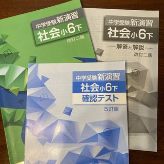 中学受験 新演習 社会小6下(語学/参考書)