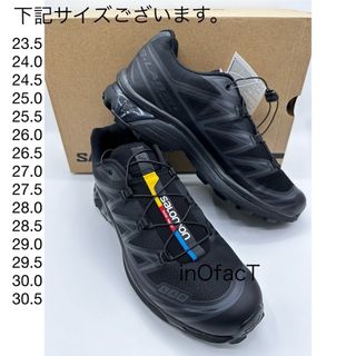 サロモン(SALOMON)の黒 SALOMON XT-6 サロモン ブラック ユニセックス(スニーカー)