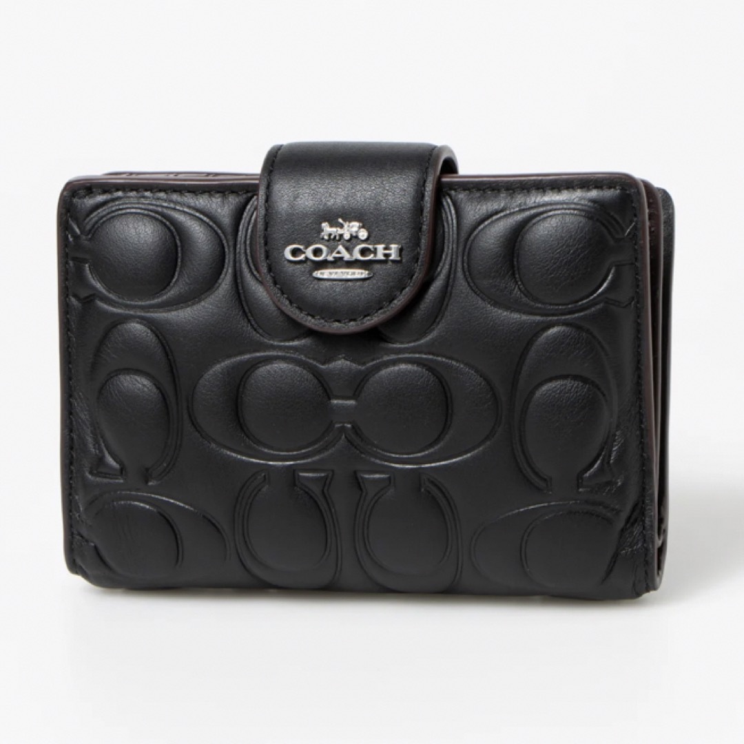 COACH - 新品✨タグ付き♪定価45,000円 COACH 本革 財布 黒 大特価