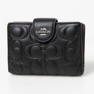 コーチ(COACH)の新品✨タグ付き♪定価45,000円　COACH 本革　財布  黒　大特価‼️(財布)