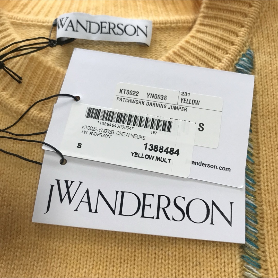 J.W.ANDERSON(ジェイダブリューアンダーソン)の★新品タグ付★春ニット★J.W.ANDERSONカシミヤウールクルーネックニット メンズのトップス(ニット/セーター)の商品写真