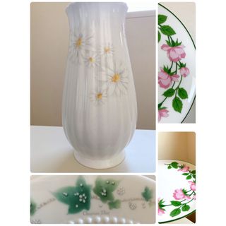 ディオール(Dior)のChristian Dior セット　皿　花瓶　アイビー　マーガレット　ローズ(食器)