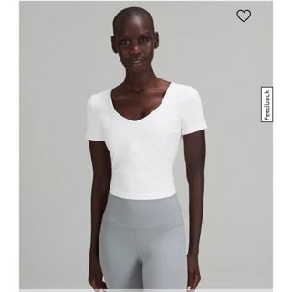 ルルレモン(lululemon)のlululemon ルルレモン 半袖トップス ホワイト 新品未使用(ヨガ)