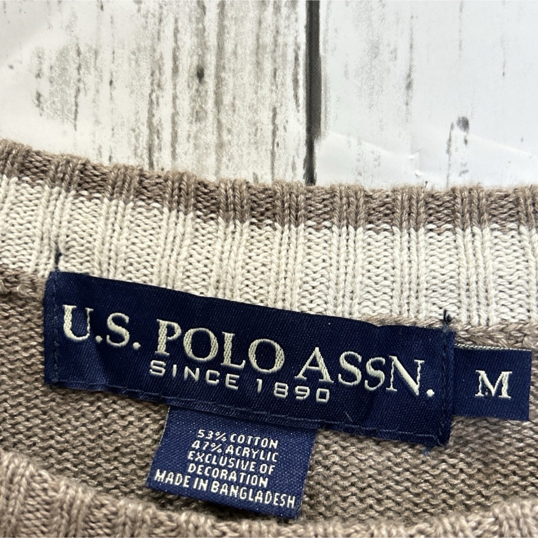 U.S. POLO ASSN.(ユーエスポロアッスン)のU.S.POLOASSN  US ポロアッスン　ニット　セーター　春服　秋服　M メンズのトップス(ニット/セーター)の商品写真