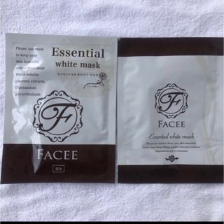 Facee エッセンシャルホワイトマスク 1枚入 22ml ローズ　×2枚セット(パック/フェイスマスク)